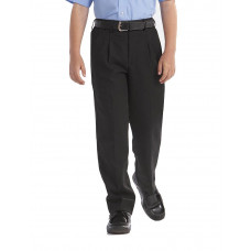 Boys Trousers Sturdy fit Black (BELT)